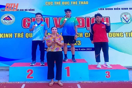 Đội tuyển điền kinh Thanh Hóa giành thành tích cao tại Giải trẻ và các nội dung tiếp sức vô địch quốc gia năm 2023