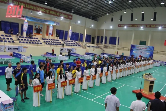 Hơn 350 tay vợt tranh tài tại Giải Bóng bàn huyện Thiệu Hoá mở rộng năm 2023
