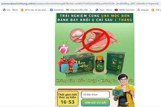 Tràn lan quảng cáo thổi phồng thực phẩm bảo vệ sức khỏe trên “chợ mạng”