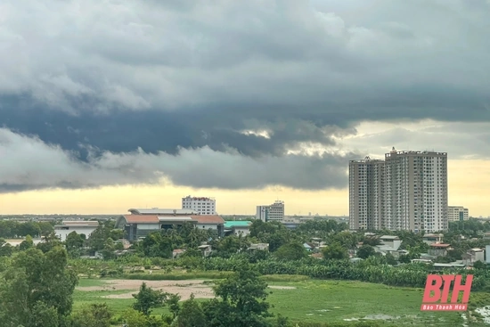 Chiều và đêm 7-10, khu vực Thanh Hóa có mưa vừa và dông