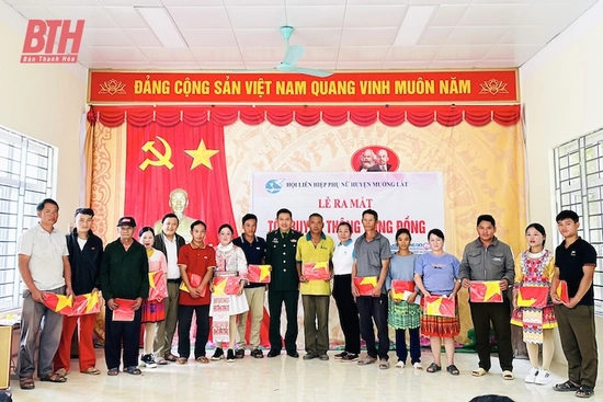 Ra mắt tổ truyền thông cộng đồng tại các bản thuộc xã Trung Lý (Mường Lát)