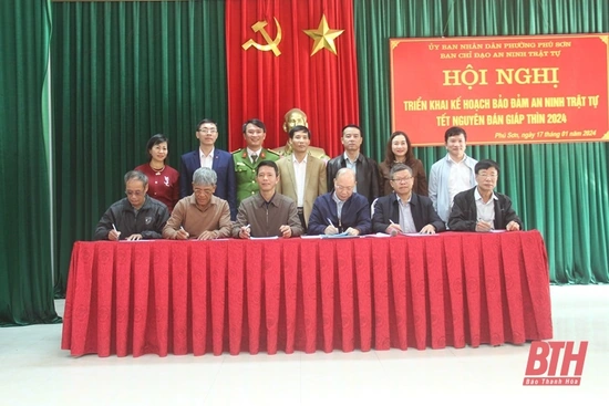 Phường Phú Sơn bảo đảm an ninh - trật tự Tết Nguyên đán Giáp Thìn