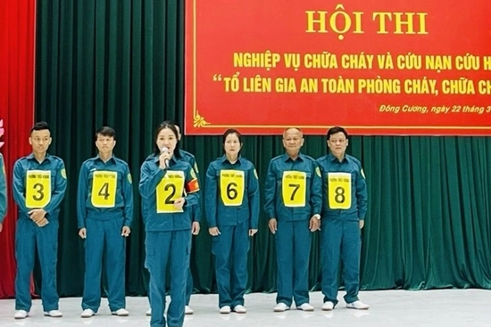 TP Thanh Hóa:  Sôi  nổi  Hội thi  nghiệp vụ chữa cháy và cứu nạn, cứu hộ “Tổ liên gia an toàn PCCC”