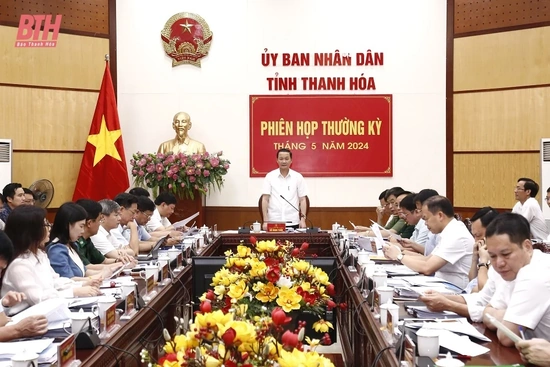 UBND tỉnh họp phiên thường kỳ tháng 5:  Thảo luận các nhiệm vụ trọng tâm phát triển kinh tế - xã hội tháng 6 và một số nội dung quan trọng khác