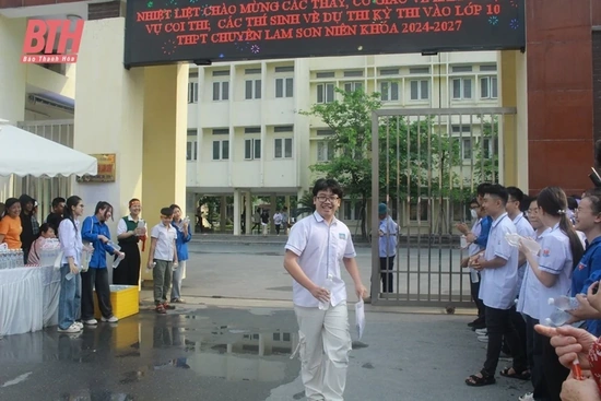 Kỳ thi vào lớp 10 Trường THPT chuyên Lam Sơn: Đề thi môn Toán phù hợp với thí sinh thi chuyên 