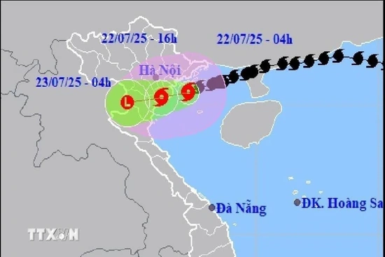 link m88 3 đi vào phía Nam Hải Phòng và Ninh Bình, sức gió mạnh cấp 9, giật cấp 11