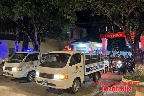 Công an xã Như Thanh tăng cường đảm bảo an ninh trật tự