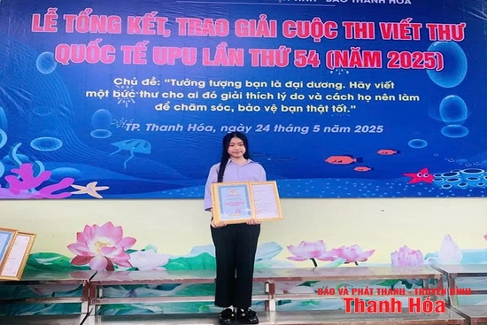 Nỗ lực vượt qua giới hạn của nữ sinh ba lần đoạt giải Cuộc thi viết thư quốc tế UPU