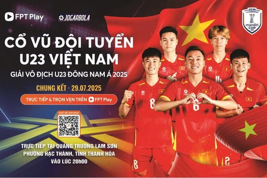 Quảng trường Lam Sơn sẵn sàng bùng nổ cùng trận chung kết U23 Đông Nam Á 2025: Việt Nam - Indonesia