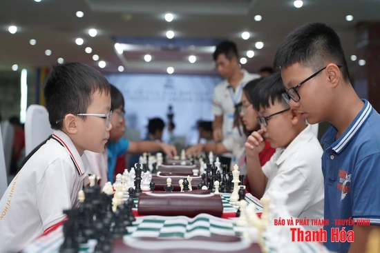 300 vận động viên nhí tranh tài tại Giải cờ vua Hào khí Lam Sơn lần thứ 2