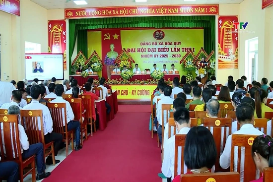 Đại hội đại biểu Đảng bộ xã Hóa Quỳ lần thứ I, nhiệm kỳ 2025-2030