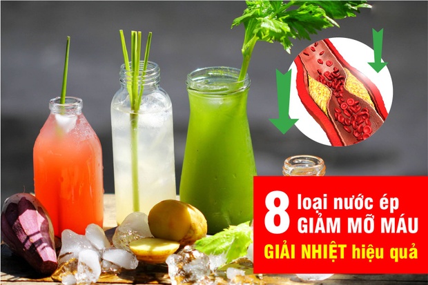 8 Thức uống giải nhiệt ngày hè giảm mỡ máu