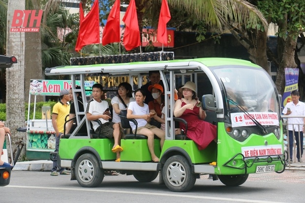 Tập huấn kỹ năng, nghiệp vụ m88 trang chủ cho người điều khiển xe điện tại Khu m88 trang chủ biển Hải Tiến