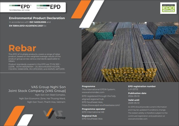 m88 link mới nhất xanh VAS đạt chứng nhận phát triển bền vững – EPD