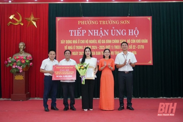 Sầm Sơn tiếp nhận hơn 5 tỷ đồng ủng hộ xây dựng nhà ở cho hộ nghèo, link đăng nhập m88 chính sách, hộ khó khăn về nhà ở