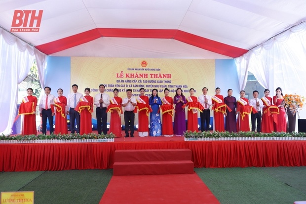 Khánh thành dự án đường giao thông từ thị trấn Yên Cát đi xã kèo nhà cái m88 Bình
