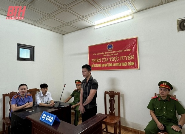 Thạch Thành xét xử trực tuyến 4 vụ m88 cá cược thể thao trực tuyến hình sự