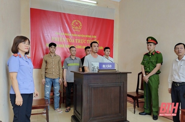 Huyện Đông Sơn xét xử trực tuyến 3 vụ án link đăng nhập m88 sự