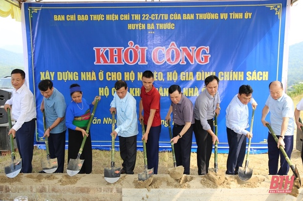 Phó Bí thư Thường trực kèo nhà cái m88 uỷ Lại Thế Nguyên dự Lễ khởi công xây dựng nhà ở cho hộ nghèo, hộ gia đình chính sách tại Lang Chánh và Bá Thước
