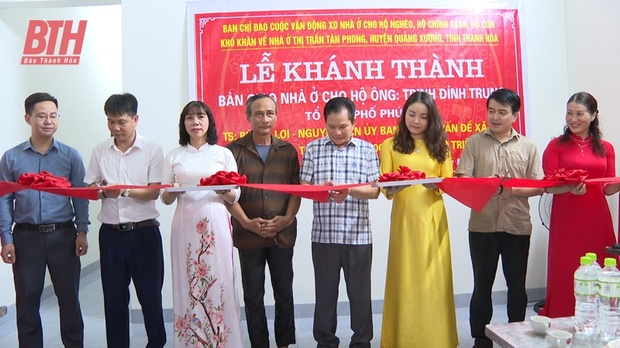 Quảng Xương: Khánh thành, bàn giao nhà tình nghĩa link vào m88 bhki hộ nghèo