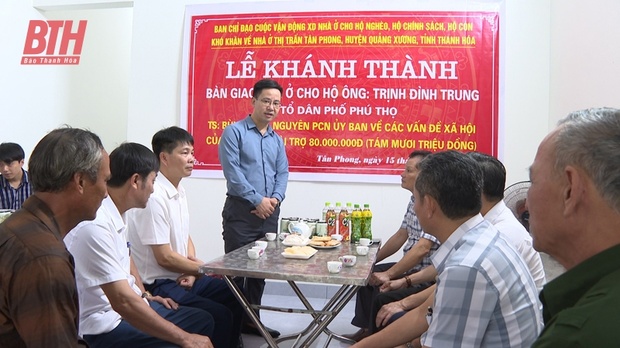 Quảng Xương: Khánh thành, bàn giao nhà tình nghĩa link vào m88 bhki hộ nghèo