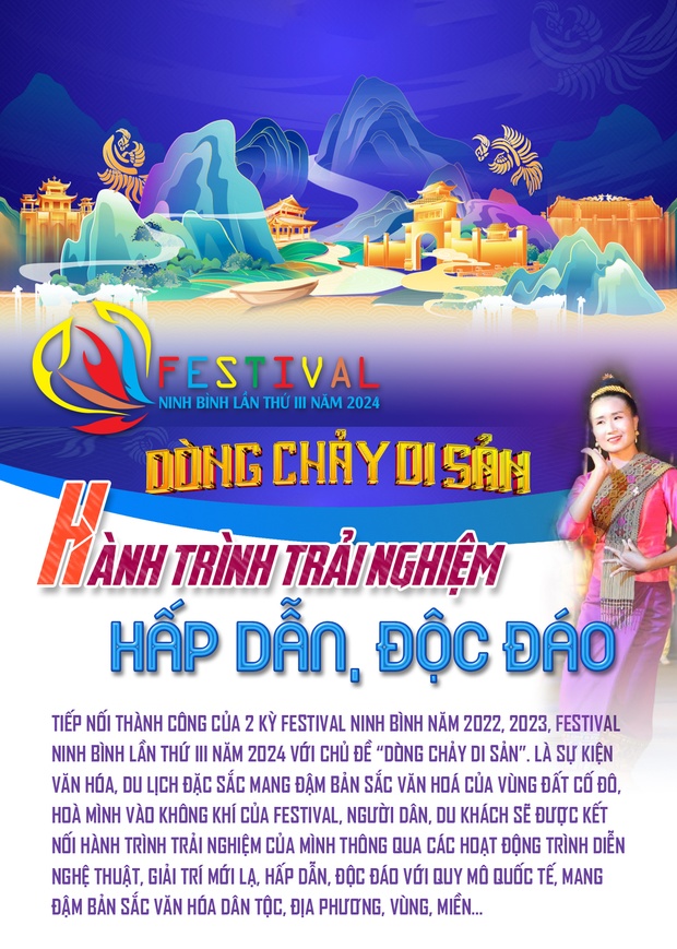 Festival Ninh Bình 2024 - Dòng chảy m m88: Hành trình trải nghiệm hấp dẫn, độc đáo 