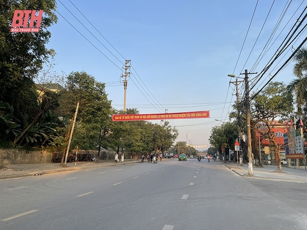 Thị xã Bỉm m88 the thao tập trung xây dựng tuyến đường nếp sống văn minh đô thị