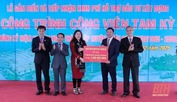 Triệu Sơn gắn biển các công trình chào mừng kỷ niệm 60 năm ngày thành lập vao m88
