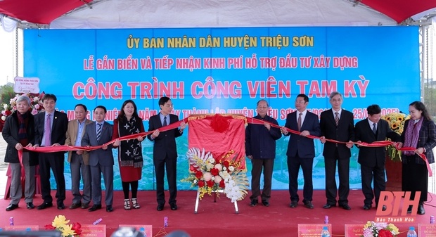 Triệu Sơn gắn biển các công trình chào mừng kỷ niệm 60 năm ngày thành lập vao m88