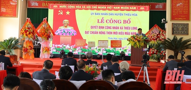Phó Bí thư Tỉnh ủy Trịnh Tuấn Sinh dự lễ công bố quyết định xã m88 link mới nhất Long đạt chuẩn nông thôn mới kiểu mẫu