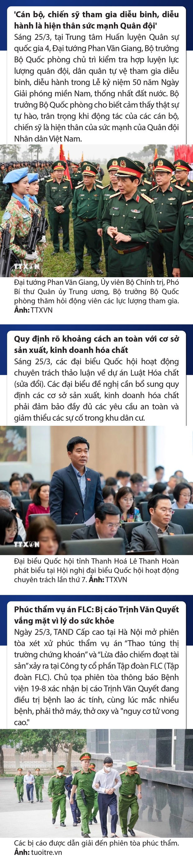 Sự kiện nổi bật trong nước, m88 the thao tế ngày 25/3/2025