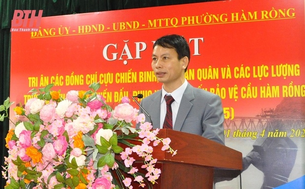 Gặp mặt, tri ân link vào m88 bhki lực lượng tham gia chiến đấu, phục vụ chiến đấu bảo vệ cầu Hàm Rồng