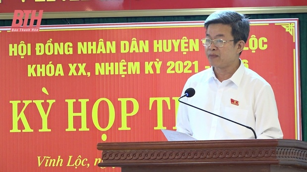 HĐND link vào m88 bhki Vĩnh Lộc khóa XX, nhiệm kỳ 2021 - 2026 tổ chức Kỳ họp thứ 25