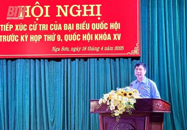Đại biểu Quốc dang nhap m88 tiếp xúc cử tri Nga Sơn