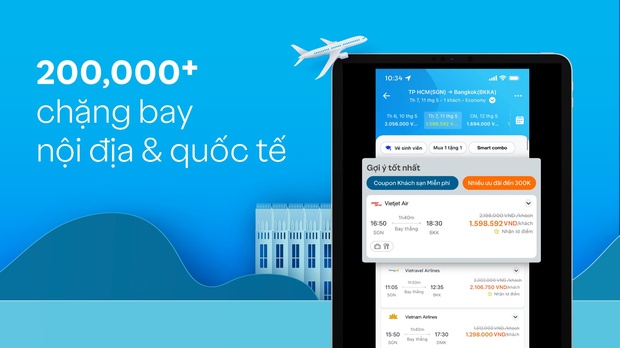 Những bước đơn giản để săn vé máy m88 trang chủ giá tốt dịp lễ trên Traveloka
