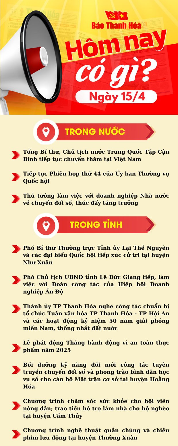 Hôm nay có gì? - Sự kiện nổi bật link m88 15/4/2025