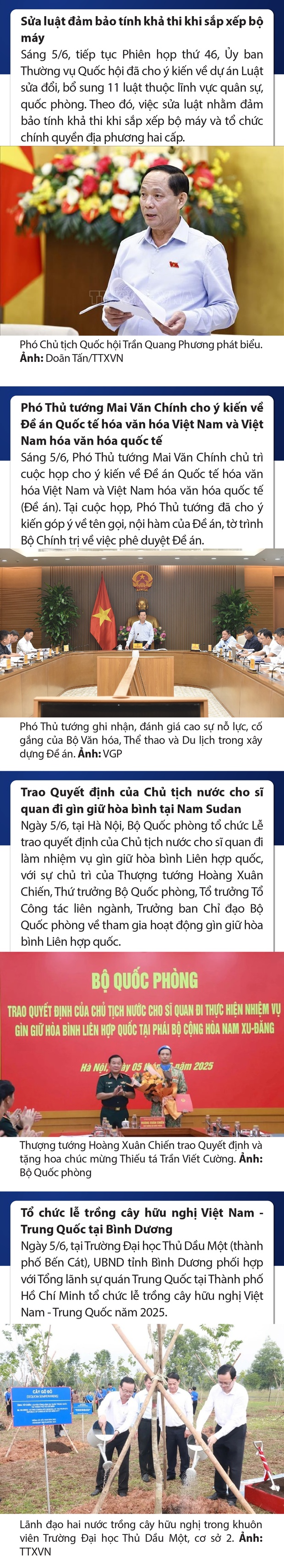 Sự kiện nổi bật trong nước, m88 the thao tế ngày 5/6/2025