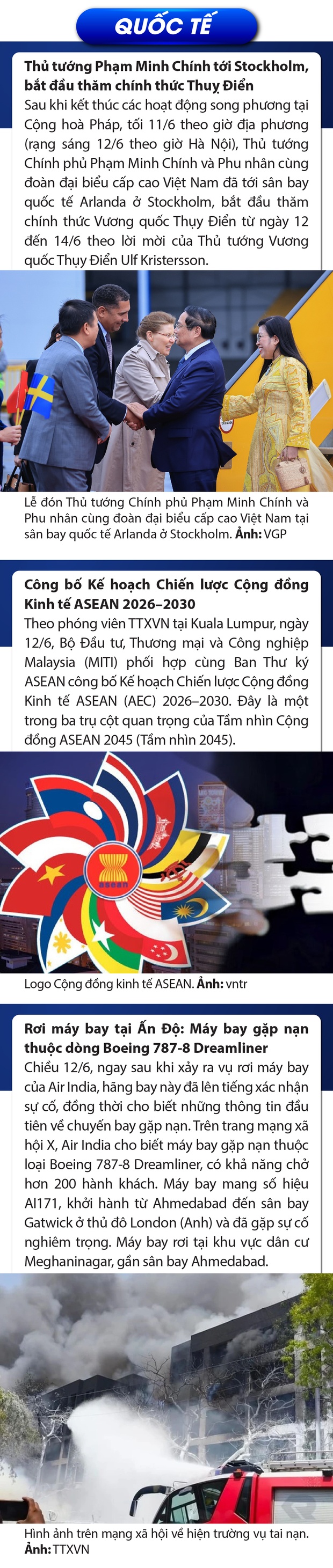 Sự kiện nổi bật trong nước, nhà cái m88 tế ngày 12/6/2025
