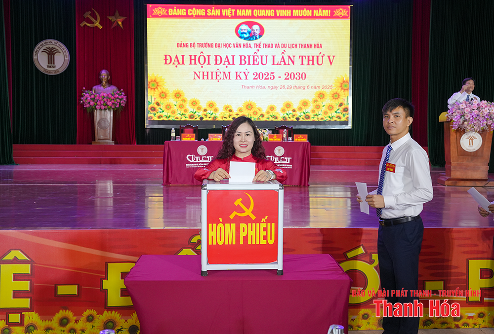Đại hội đại biểu Đảng bộ Trường Đại học Văn hóa, Thể thao và Du lịch đăng ký m88 lần thứ V, nhiệm kỳ 2025-2030