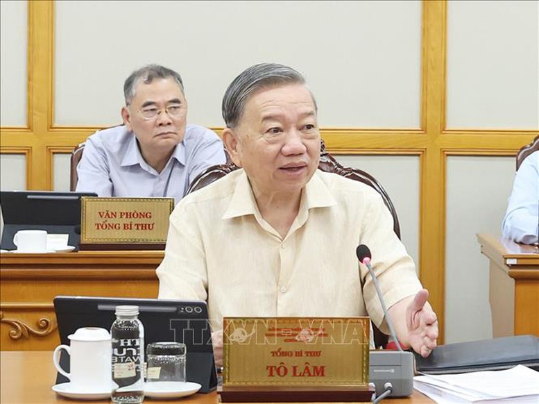 Tổng Bí thư Tô Lâm: Kịp thời tháo gỡ khó khăn, vướng mắc khi vận nhà cái m88 bộ máy mới
