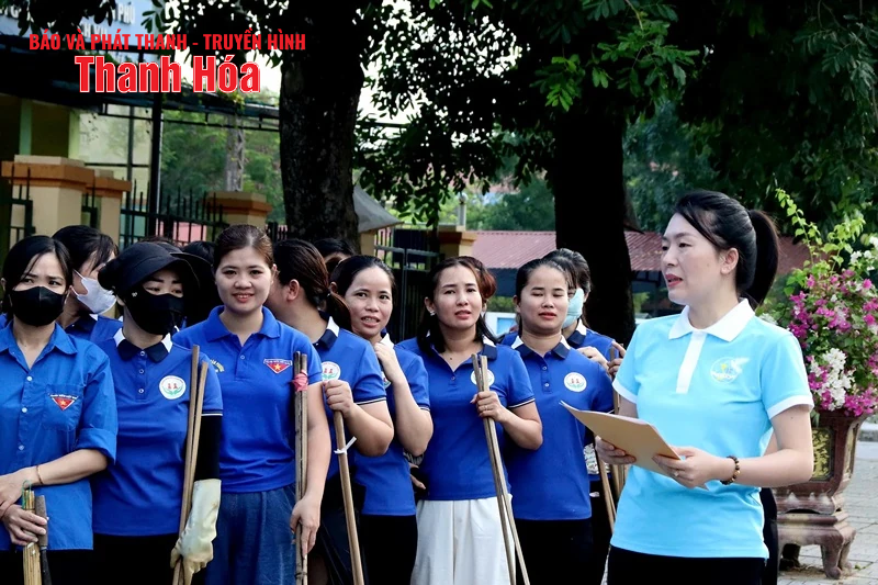 Hơn 100 cán bộ, m88 trang chủ viên, đoàn viên ra quân tổng vệ sinh môi trường