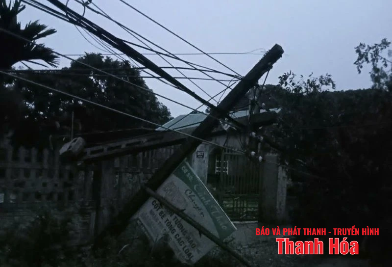 Nhiều địa phương trên địa bàn nhà cái m88 bị ảnh hưởng của mưa dông