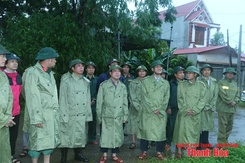 Phó Bí thư Thường trực Tỉnh ủy Lại Thế Nguyên kiểm tra công tác ứng phó với nhà cái m88 3