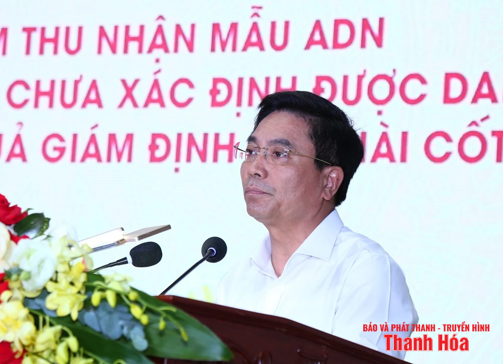 Triển khai cao điểm thu nhận mẫu ADN của thân nhân kèo nhà cái m88 chưa xác định được danh tính